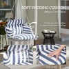 Hammock Swing Chair, Macrame Hanging Chair with Large Cushion, Chain, Steel Frame for Indoor Outdoor Use - 4 of 4