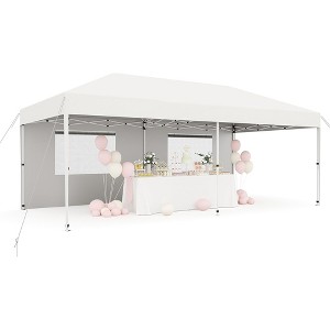 10'x20' Commercial Pop-Up Canopy Tent, Instant Setup Shelter, Portable Outdoor Tent - 1 of 4