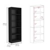 NicBex Bookcases for Home Office 3 Piece Bookcase Set 67" Wide Storage Bookshelf with 11 Shelves and 2 Double-Door Cabinet - 2 of 4