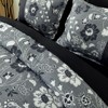 BAGOKIE 7 Pieces Bed in a Bag Floral Geometric Patchwork Comforter Bedding Set - 2 of 4