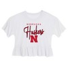 NCAA Nebraska Cornhuskers Girls' Ruffle T-Shirt - 2 of 3