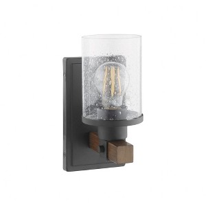 Quorum Lighting Alpine 1 - Light Sconce in  Textured Black Walnut - 1 of 1