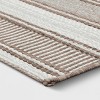 7' x 10' Woven Striped Outdoor Rug Khaki/Ivory - Threshold™ - 3 of 4