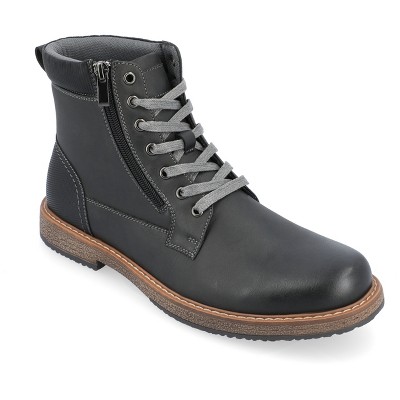 Vance Co. Metcalf Lace-up Ankle Boot, Charcoal 8.5 : Target