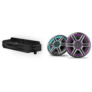 Garmin Fusion Apollo AP-FL77SPG 7.7" LED Marine Speakers Sport Grills, Gray, Pair with Garmin Spectra LC302 3-Zone LED lighting Controller, Compati... - 1 of 4