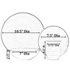 Dinewares Spin Wash Dinnerware Dish Set Mugs, Salad, Dinner Plates, Bowls, High Quality Dishes Highly Chip Crack Resistant, Dishwasher, Microwave Safe - 4 of 4