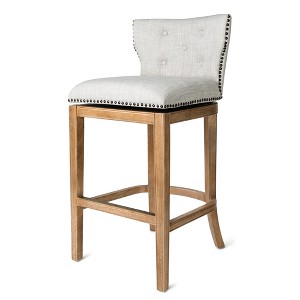 Maven Lane Hugo Fabric Wingback Bar Height Stool - 1 of 4
