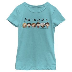 Girl's Friends Chibi Characters T-Shirt - 1 of 4