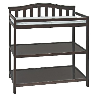 baby changing table with shelves