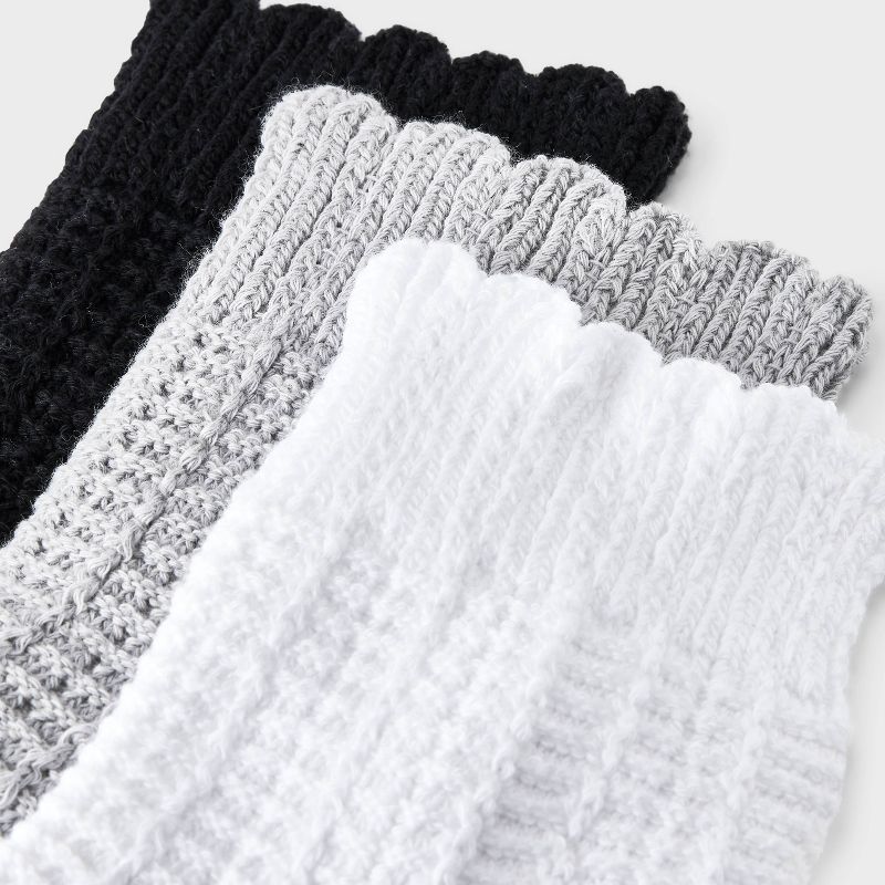 Women's Scallop Edge 3pk Ankle Socks - Universal Thread™ 4-10, 4 of 5