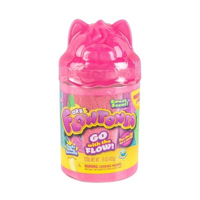 OrbSlimy Flowtonia Jar with Molded Lid - Pink Cat