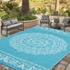 COZONY Reversible Straw Rug, Plastic Outdoor Mat for Patio, Deck, RV and Camping - 4 of 4
