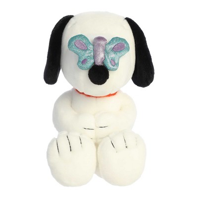 Aurora White Plush Snoopy with Butterfly on Nose