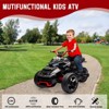 12V Kids Ride On ATV, 3 Wheeler Motorcycle, Rechargeable Battery-Powered ATV Toy Car with Music - 3 of 4