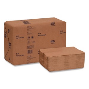 Tork Xpressnap Interfold Dispenser Napkins, 2-Ply, 6.5 x 8.5, Natural, 500/Pack, 12 Packs/Carton - 1 of 4