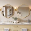 Beautyolove Unique Gold Aluminum Alloy Framed Scallop Wall Mirror with Artistic Design - 2 of 4