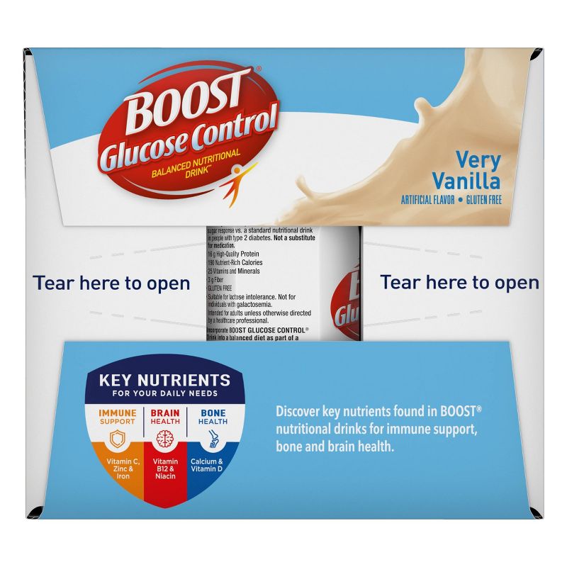 Boost Glucose Control Nutritional Shakes - Very Vanilla - 8 fl oz/12pk, 5 of 7