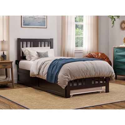 AFI Furnishings Tahoe Platform Bed TXL with Footboard & TXL Trundle ES