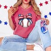 Simply Sage Market Coquette Patriotic Baseball Garment Dyed Tee - 2 of 4