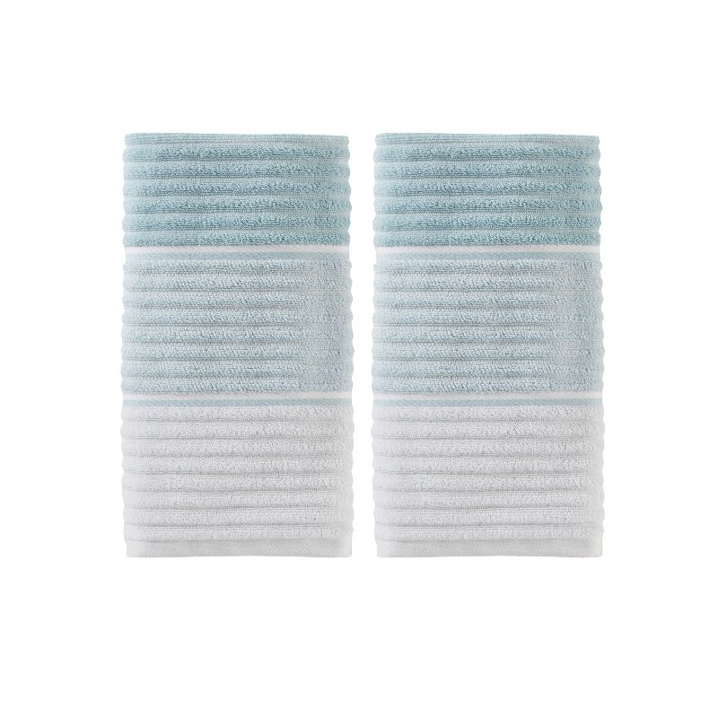 2pc Planet Hand Towel Set Aqua - Saturday Knight Ltd., 1 of 6