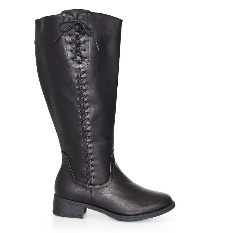Women's WIDE FIT Leslie Tall Boot - black | AVENUE, 2 of 7