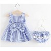MyKids-USA Baby Girl Striped Pattern Dress Combo Short Pants In Sets - 4 of 4