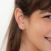 Girls' Two in One Heart Screw Back Sterling Silver Earrings - In Season Jewelry - 3 of 4