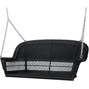 HomeStock Resin Wicker,Steel Frame, Powder Coated, Porch Swing - 1 of 4