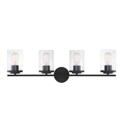 Savoy House Marshall 4 - Light Vanity in  Matte Black