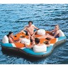Bestway 43115E 101 Inch Rapid Rider 4 Person Floating Island Raft w/ Coolers - 4 of 4