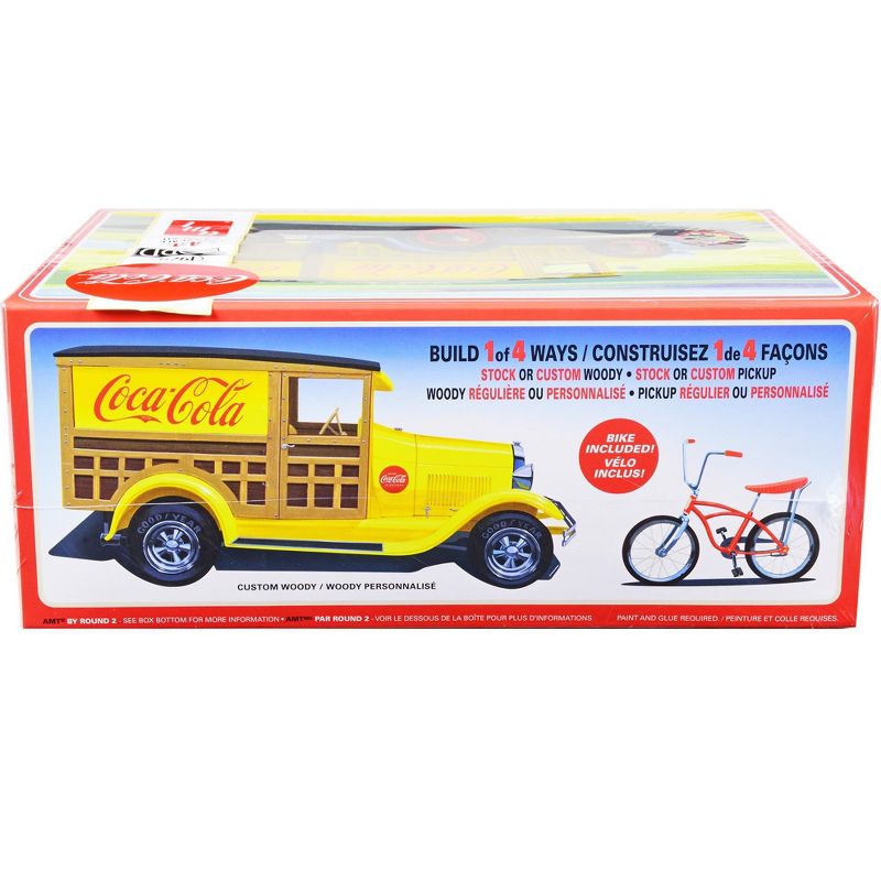 Skill 3 Model Kit 1929 Ford Woody/Pickup 4-in-1 Kit "Coca-Cola" 1/25 Scale Model Car by AMT, 2 of 5