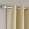Awesome Home  Brushed Serengeti Stria 100% Blackout Grommet Pair (2 panels) - 4 of 4
