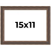 PosterPalooza | Elegant Brown Picture Frame - UV Acrylic, Backing Board, Hanging Hardware Included - 2 of 4