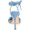 Journee Collection Womens Edelie Tru Comfort Foam Open Toe High Stiletto Pumps Blue 7.5 - 3 of 4