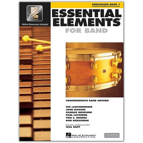 Hal Leonard Essential Elements For Band - Percussion And Keyboard  Percussion 1 Book/online Audio : Target