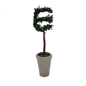 Modern Home 13" Real Preserved Boxwood Monogram Letters w/Terra Cotta Pot - 1 of 3