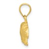 Black Bow Jewelry 14k Yellow Gold Satin and Diamond Cut Bear Pendant - 2 of 4