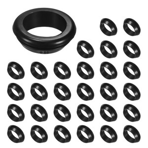 Unique Bargains Rubber Corrosion-Resistant Snap-in Locking Hole Plugs Black - 1 of 4