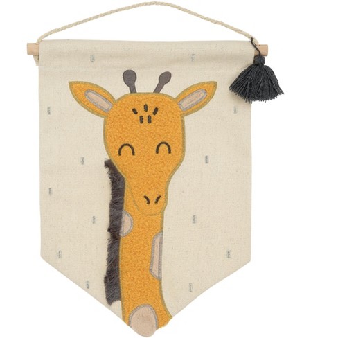 Lambs & Ivy Giraffe Canvas Banner Nursery Wall Art / Wall Hanging