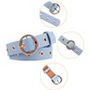 INSPIRE CHIC Womens Grommet Belt Faux Leather Single Pin Buckle Punk Belts for Jeans Pants - 2 of 4