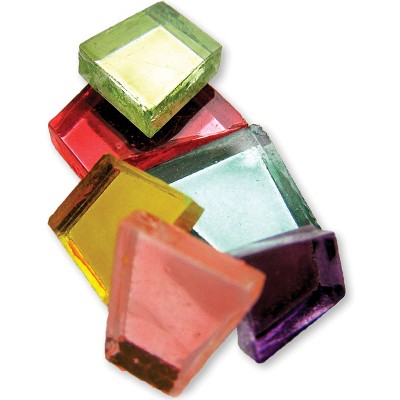 Assorted Multicolor Pre-Cut Glass Mosaic Tiles 0.5lb