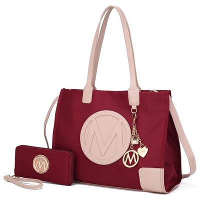 MKF Collection Louise Women’s Tote Bag and Wallet Set by Mia K