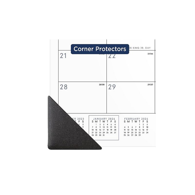 2024 AT-A-GLANCE Contemporary 18" x 11" Monthly Desk Pad Calendar White/Black (SK14X0024), 4 of 8
