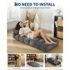 Garvee  34.25"x74.8" Single Folding Sofa Bed,Convertible Sleeper Chair with Pillow, Portable Foldable Chair and Mattress - 4 of 4