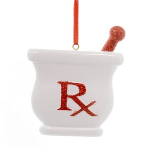 This Little Piggy 3.5 Inch Pharmacist Christmas Tree Ornament , Medicine Pills (1PC) - 1 of 2