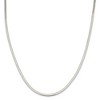 Black Bow Jewelry 3mm, Sterling Silver Solid Herringbone Chain Necklace - 3 of 4