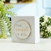 VIP Wood 3.75 in. White The Snuggle is Real Table Sign - 2 of 4
