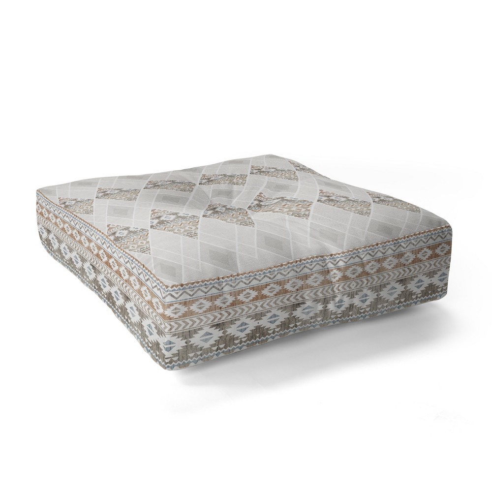 23x23 Iveta Abolina Sand Trails Floor Pillow Beige - Deny Designs was $89.0 now $71.2 (20.0% off)