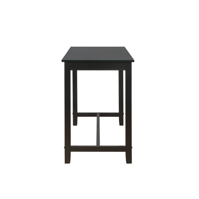 Claridge 36" Transitional Black Solid Wood Counter Height Pub Table