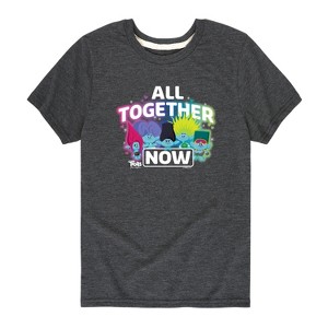 Boys' - Trolls - All Together Now Branch and Brothers Short Sleeve Graphic T-Shirt - 1 of 4